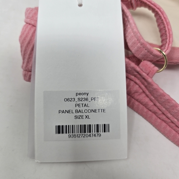 NWT Peony Petal Panel Balconette  Bikini Swim Top 10 Pink - Picture 10 of 12